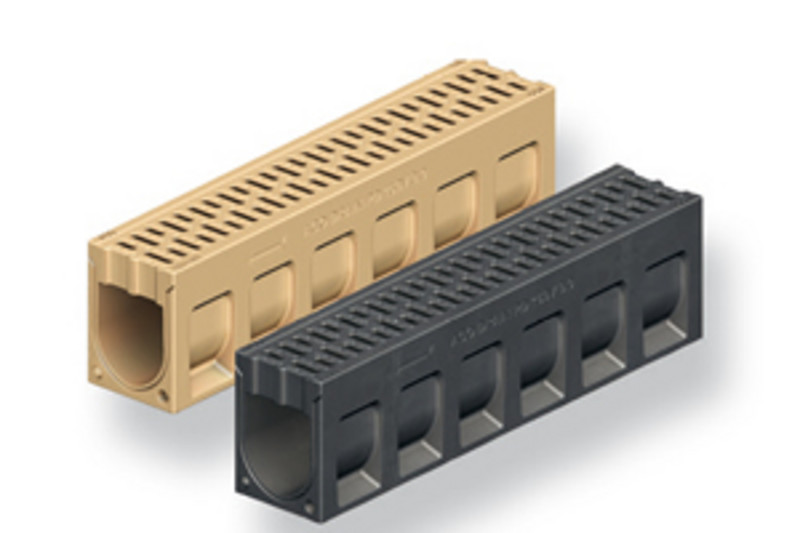 Rigole ACO Drain Monoblock PD, din beton cu polimeri, grătar