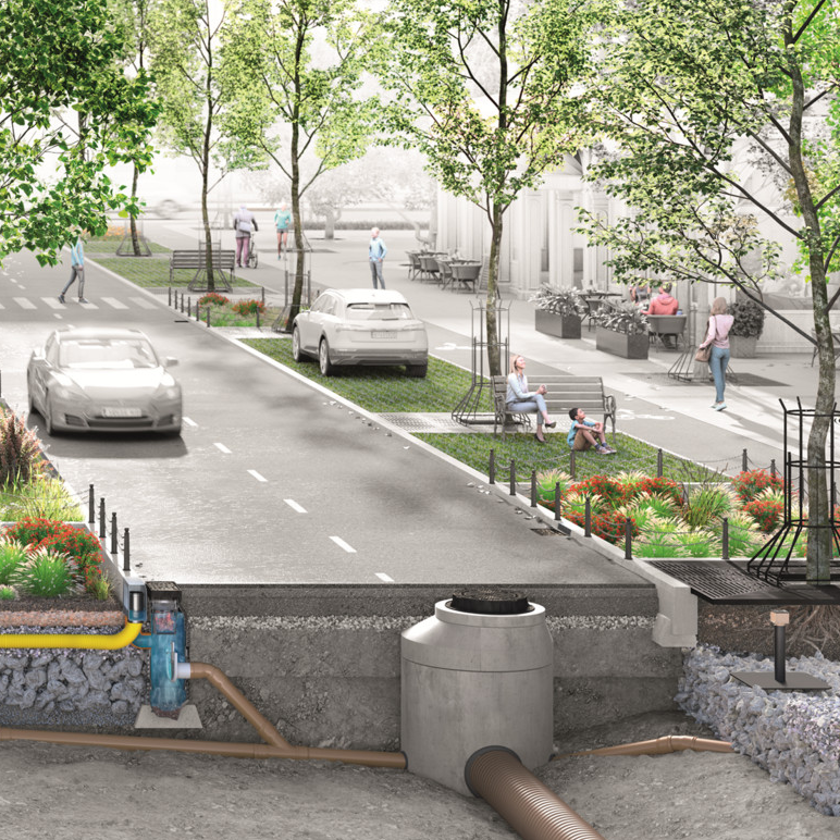 ACO Combipoint Sponge City pentru copacii urbani