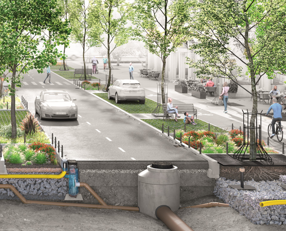 ACO Combipoint Sponge City pentru copacii urbani